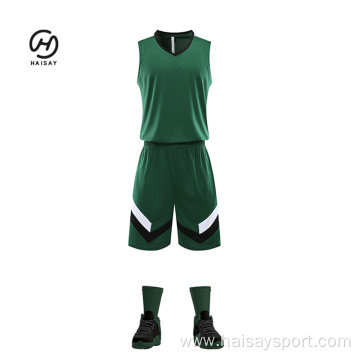 Best Quality Basketball Jersey Design Print Logo Quick Dry 100% Polyester Custom Team Gym Training Blank Basketball Jerseys Sets